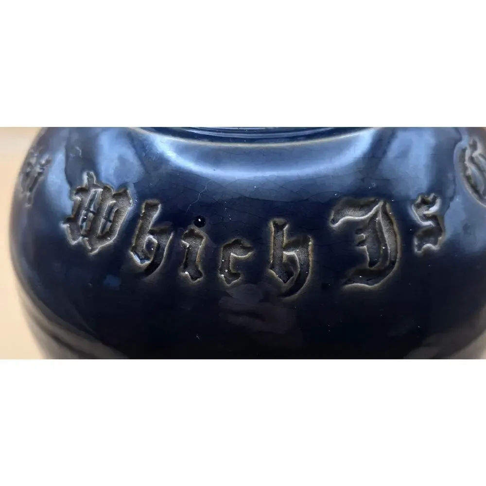 VTG Atmore's Cobalt Bue Stoneware Crock Pre-Loved Condition